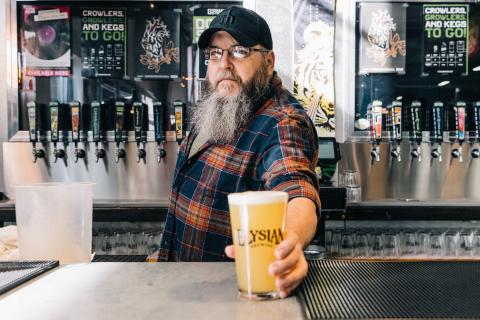 image of John at the Elysian Taproom